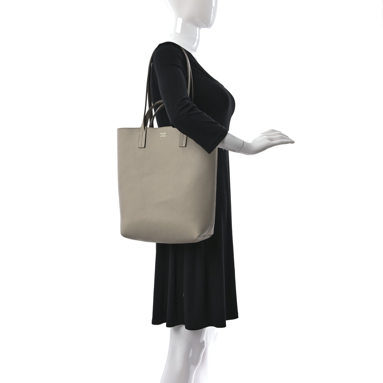 Moynat Taurillon Blush Calfskin Quattro Reversible Tote TPM Taupe 2 of 13