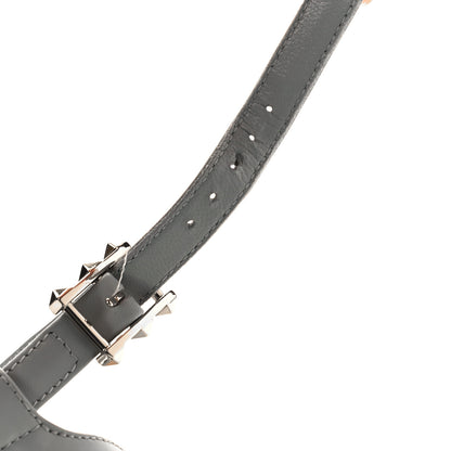 Valentino Garavani Calfskin Rockstud Ankle Wrap 35/75mm Platform Sandals 41 Opal Grey 7 of 7