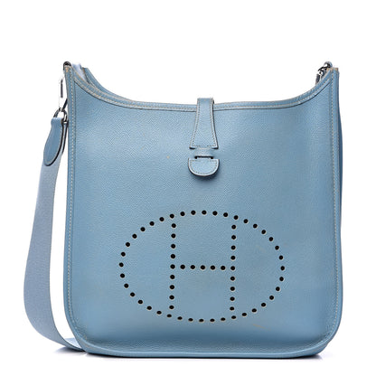 Hermes Epsom Evelyne PM Blue Jean 1 of 14