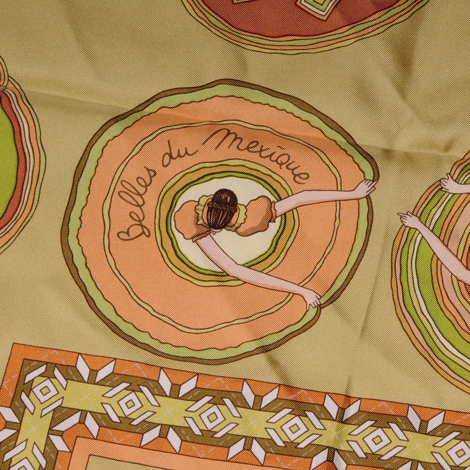 Hermes Silk Belles du Mexique Scarf 90 4 of 5