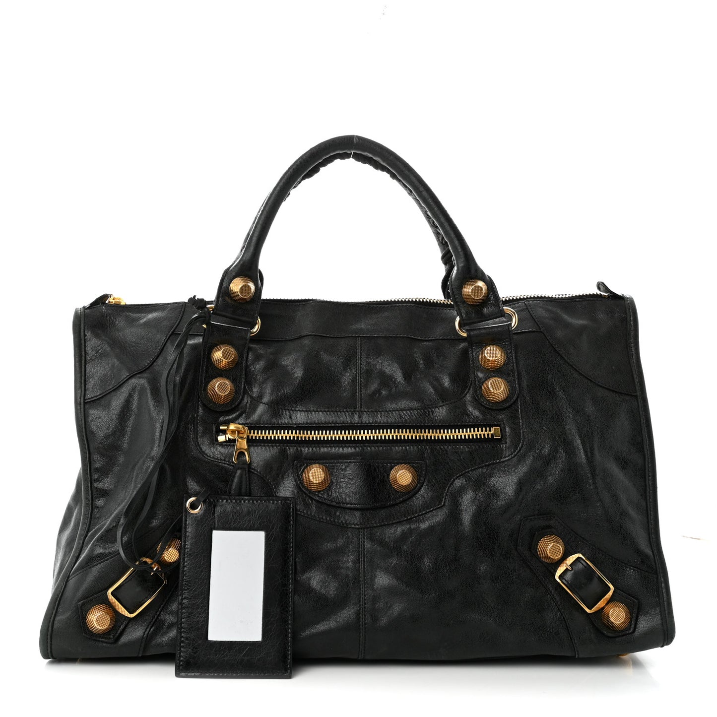 Agneau Giant 21 Gold Hardware Work Black