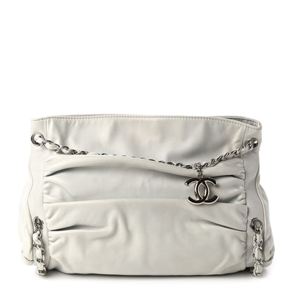 Chanel Lambskin Large Sharpei Shoulder Bag Grey 1 of 11