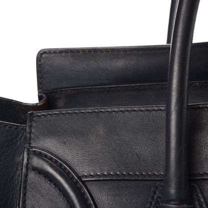 Celine Smooth Calfskin Mini Luggage Navy Blue 14 of 21
