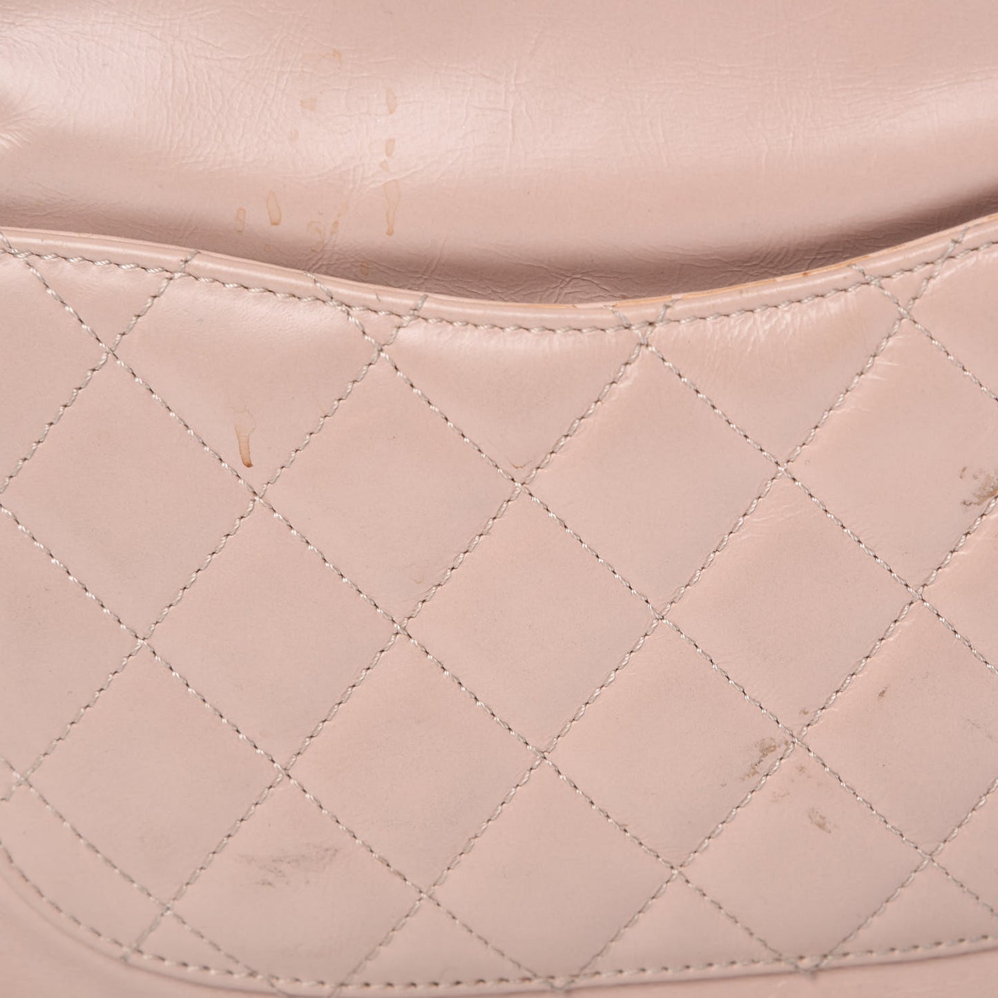 Glazed Calfskin Mini Deauville Tote Light Pink