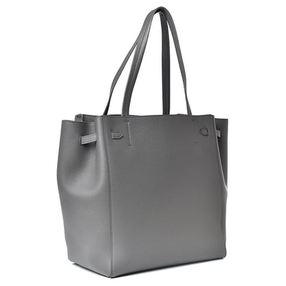 Celine Soft Grained Calfskin Small Belt Cabas Phantom Grey 3 of 10