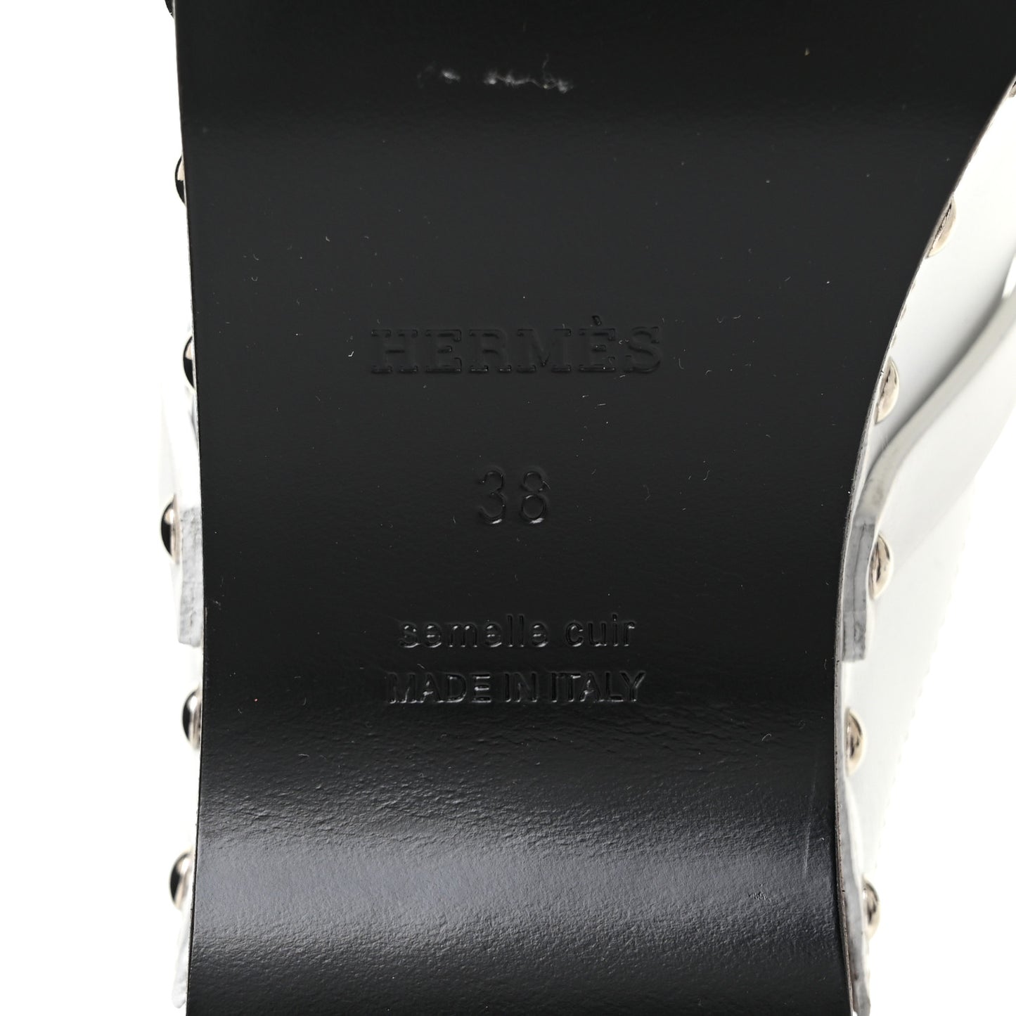 Calfskin Calya Mules 38 White