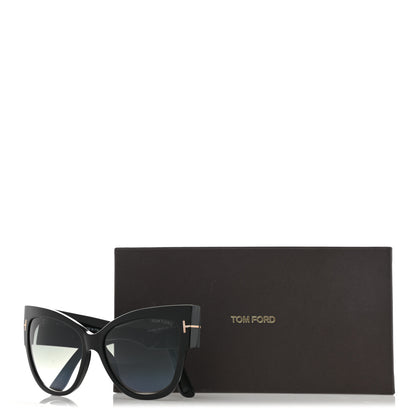 Tom Ford Acetate Anoushka Cat Eye Sunglasses TF371 Black 9 of 9