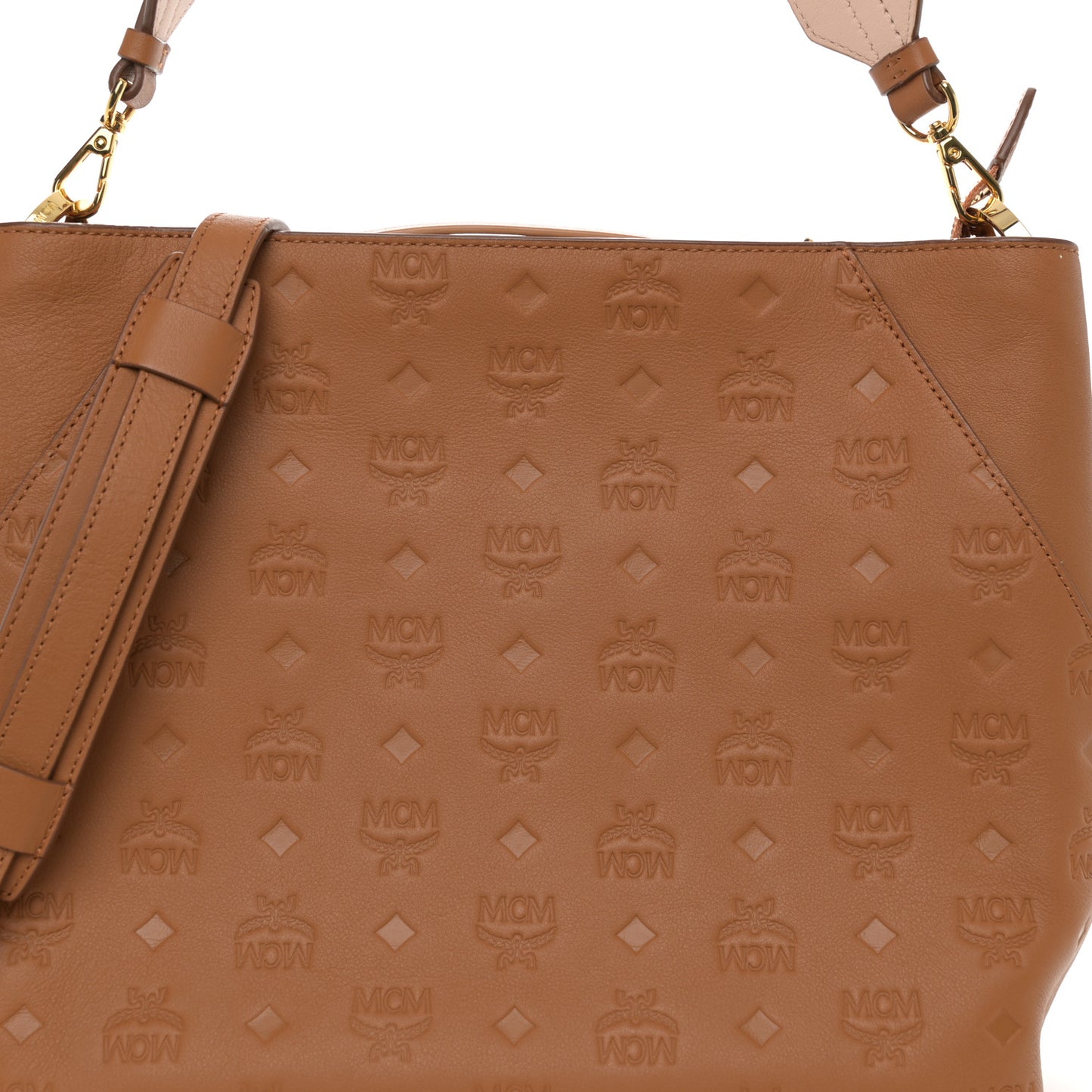 Calfskin Ottomar Monogram Large Klara Hobo Cognac