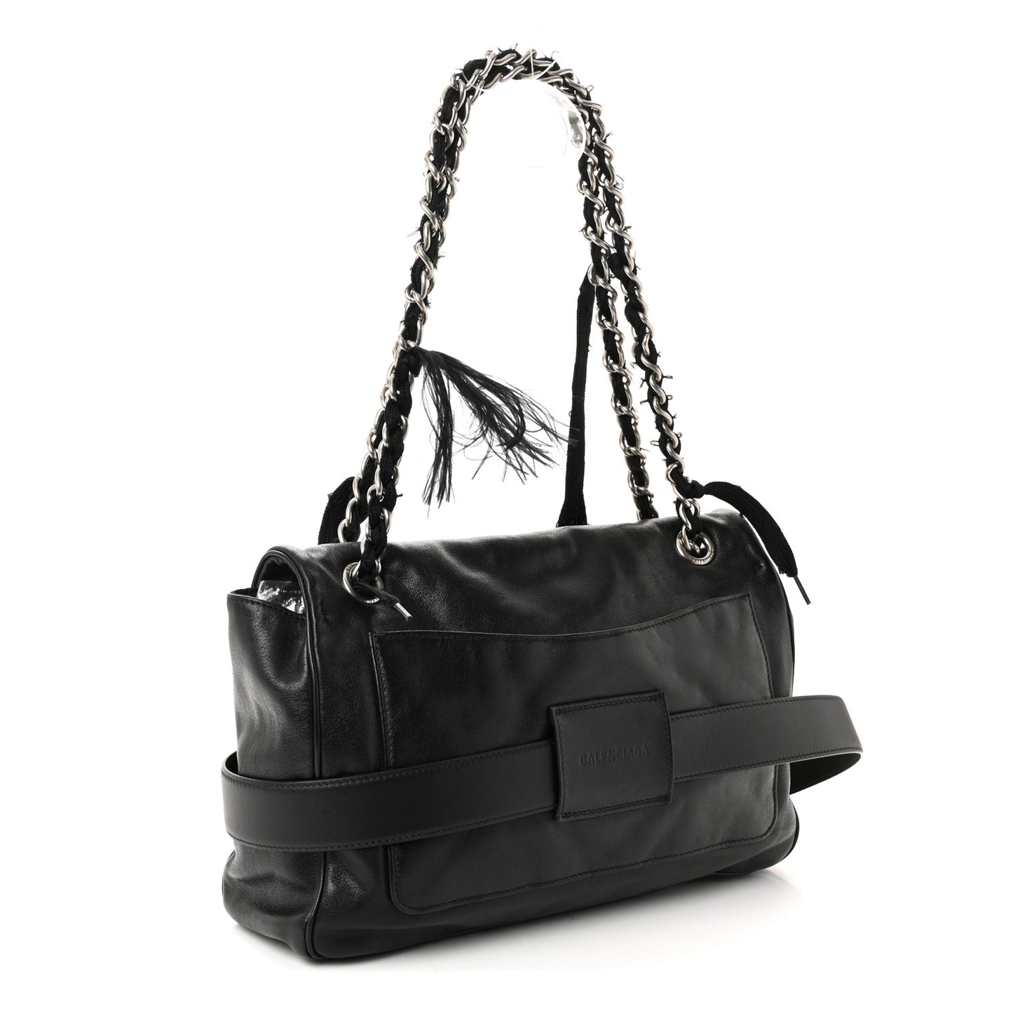 Calfskin Medium Modu Shoulder Bag Black