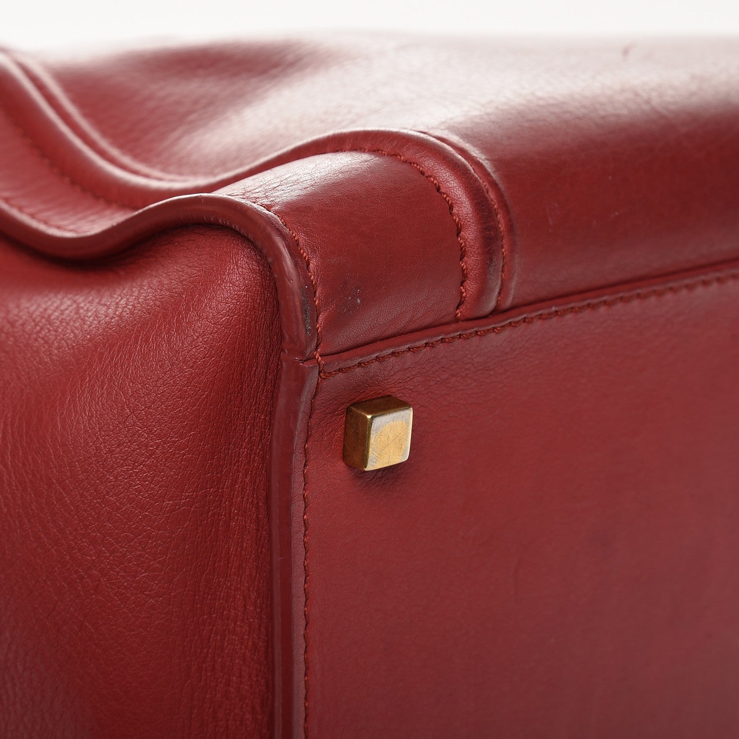 Celine Supple Calfskin Medium Phantom Luggage Red 17 of 19