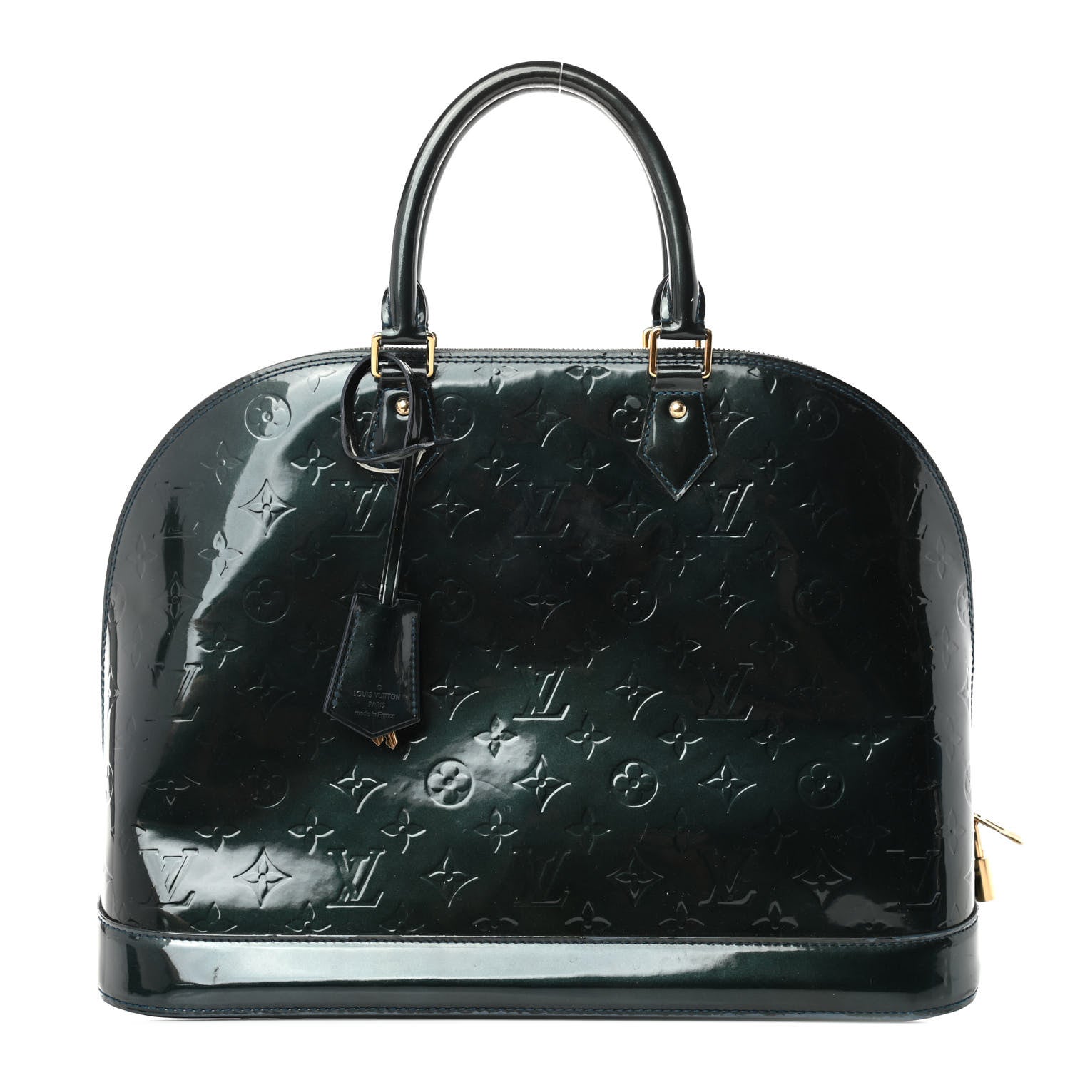 Louis Vuitton Vernis Alma GM Blue Nuit 1 of 5