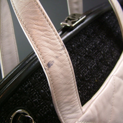 Chanel Leather Tweed PORTOBELLO Black White 6 of 10