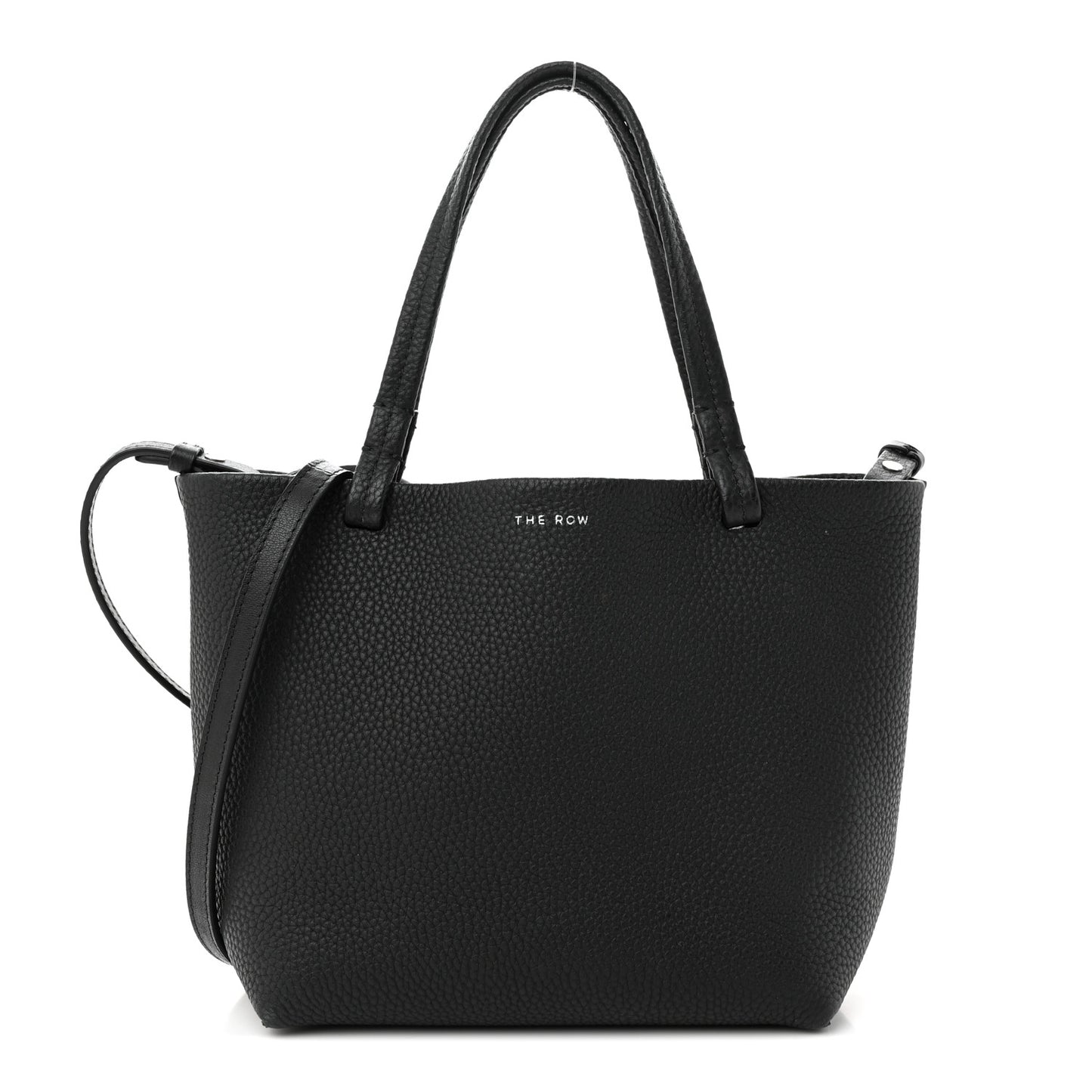 Grained Calfskin Small Park Tote Black