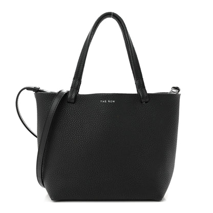 The Row Grained Calfskin Small Park Tote Black 1 of 12