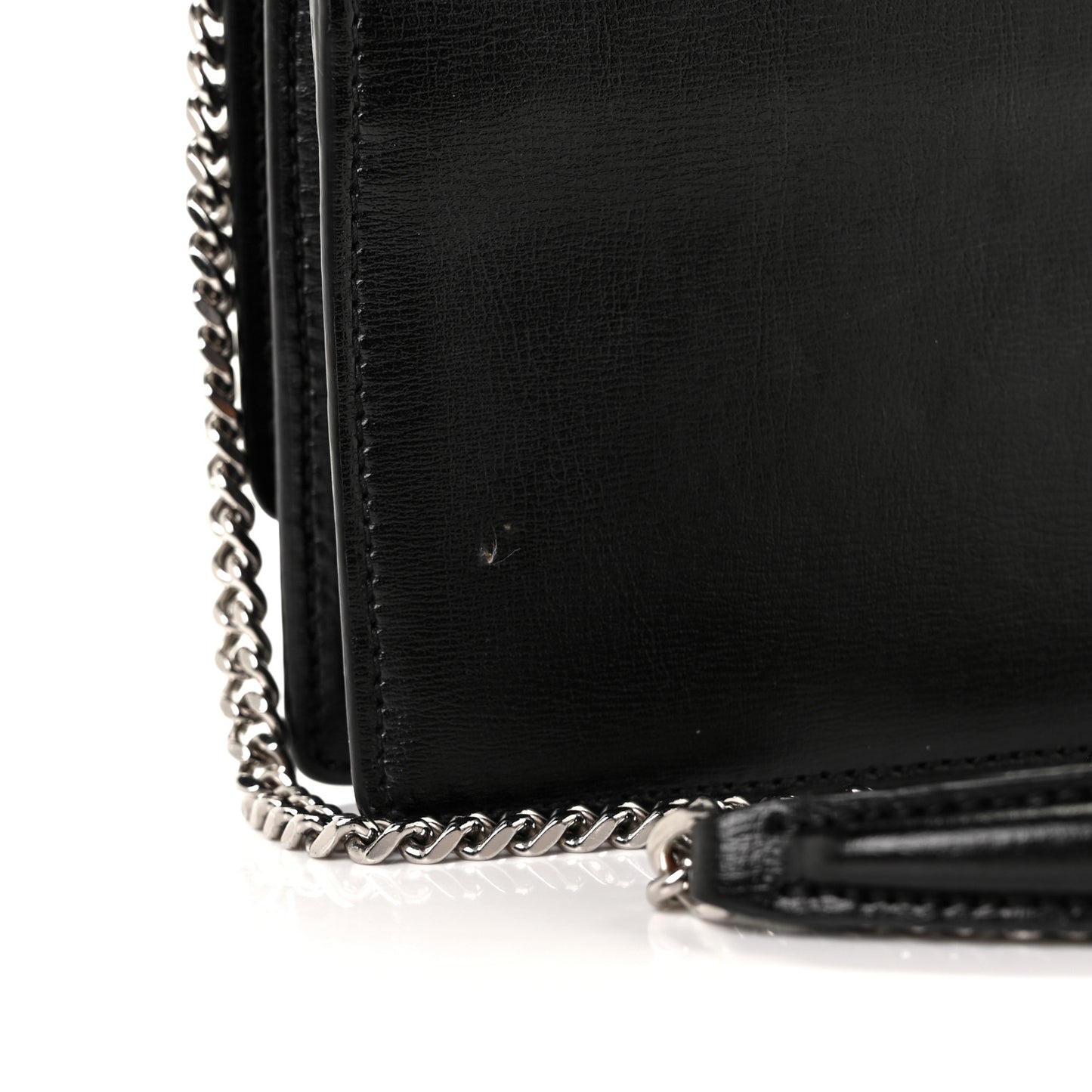 Calfskin Monogram Sunset Chain Wallet Black