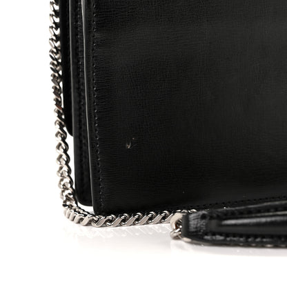 Saint Laurent Calfskin Monogram Sunset Chain Wallet Black 26 of 27