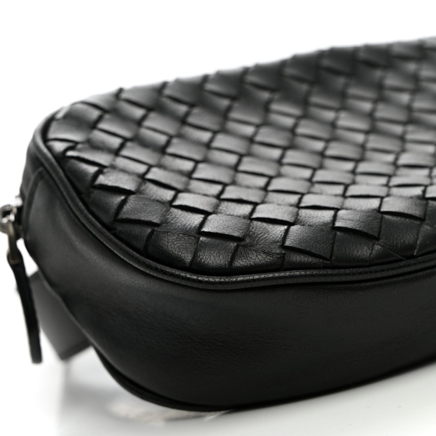 Nappa Intrecciato Belt Bag Black
