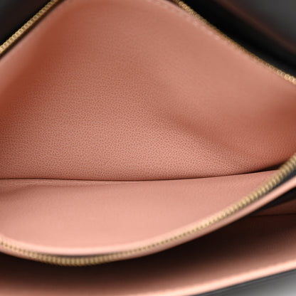 Louis Vuitton Lambskin Embossed Monogram Pochette Coussin Black 6 of 15
