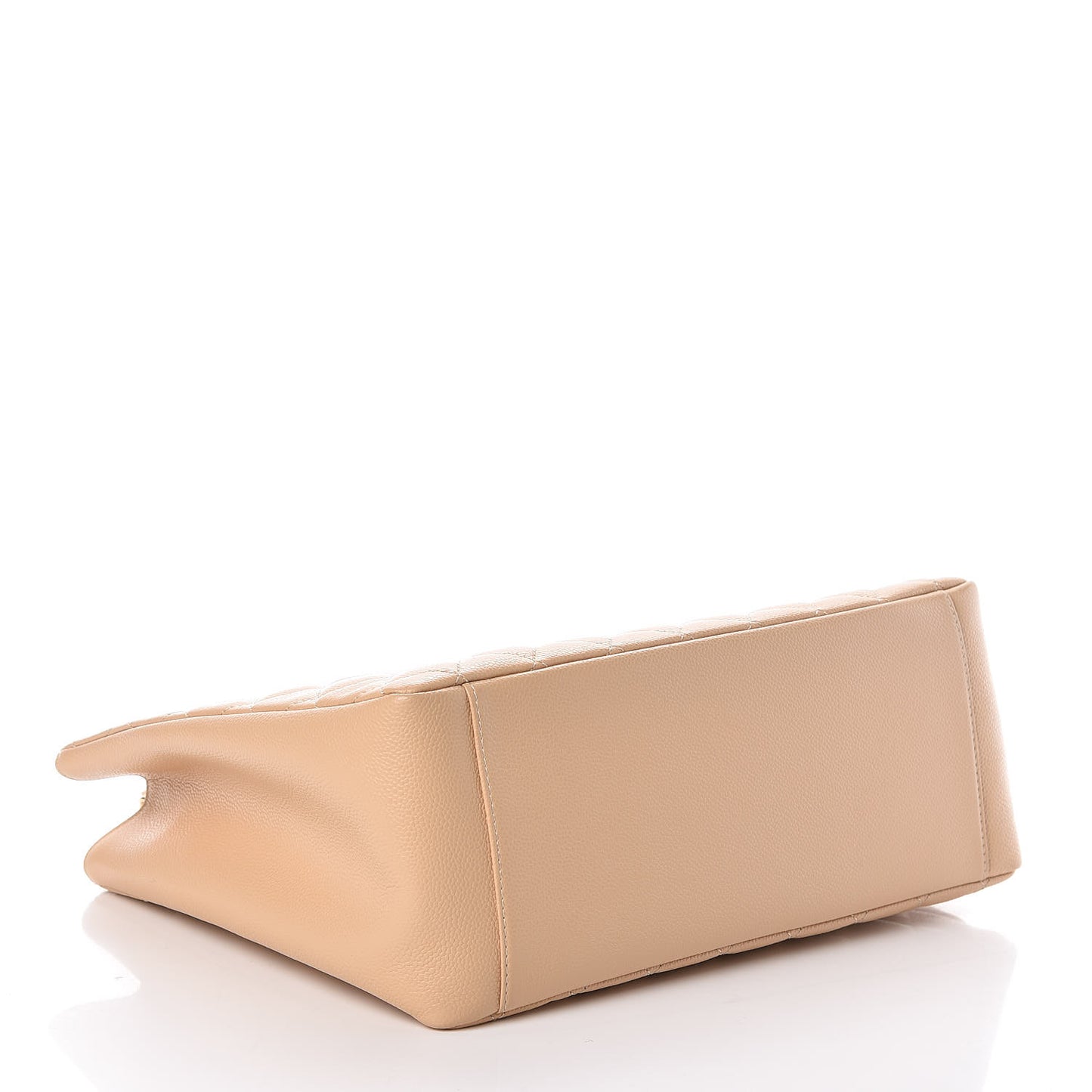 Caviar Quilted Grand Shopping Tote GST Beige Clair