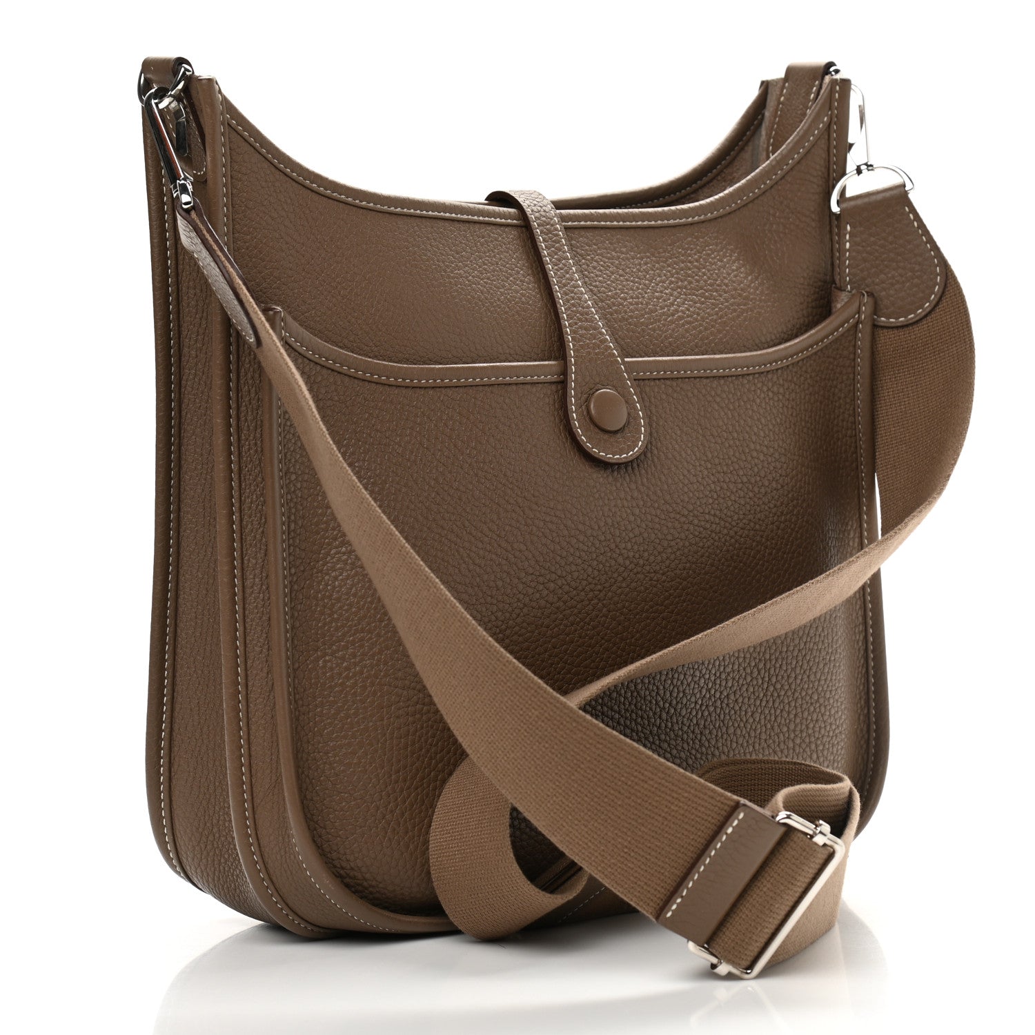 Hermes Taurillon Clemence Evelyne III PM Etoupe 2 of 12