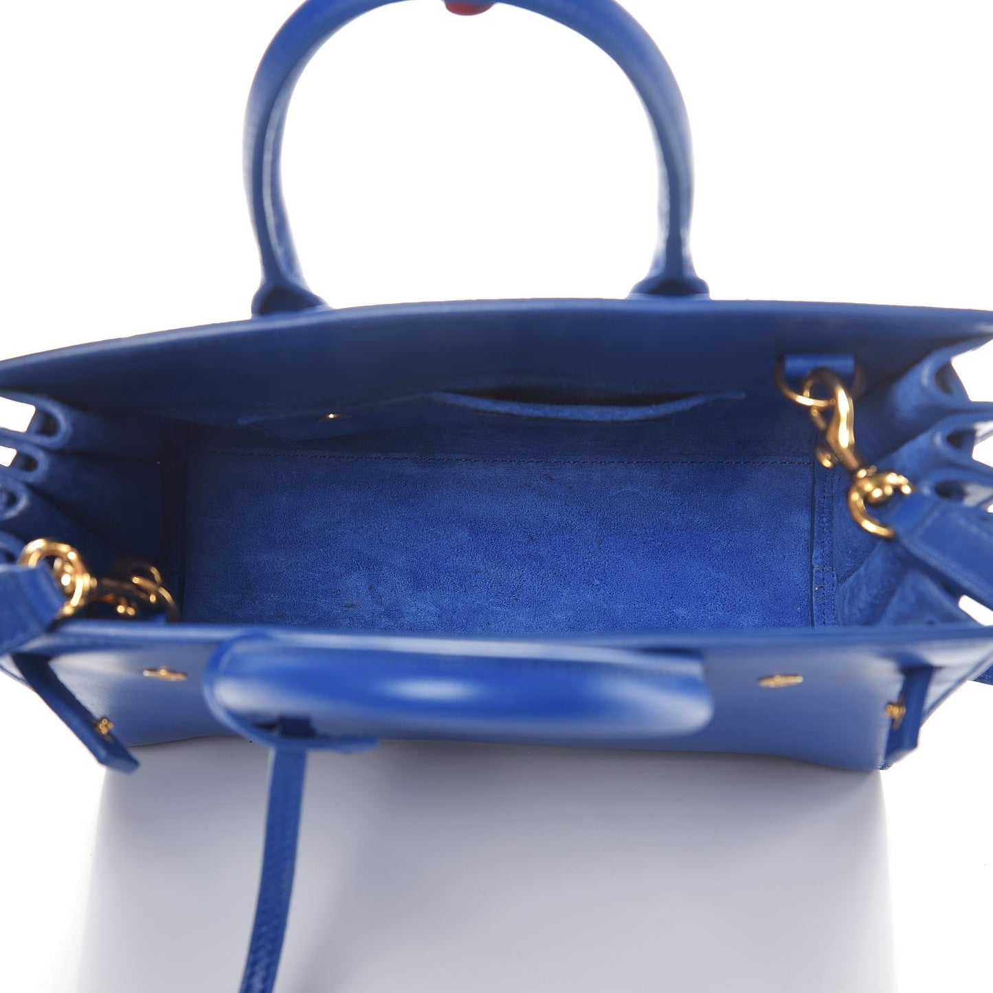 Calfskin Nano Sac De Jour Royal Blue
