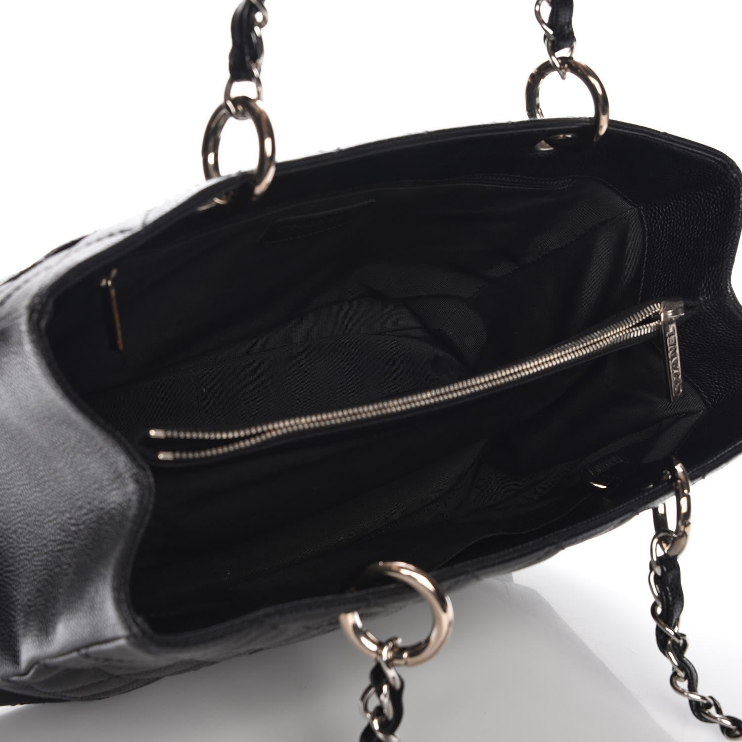 Chanel Caviar Quilted Grand Shopping Tote GST Black 5 of 8