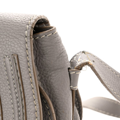 Chloe Calfskin Mini Marcie Round Crossbody Bag Grey 10 of 13