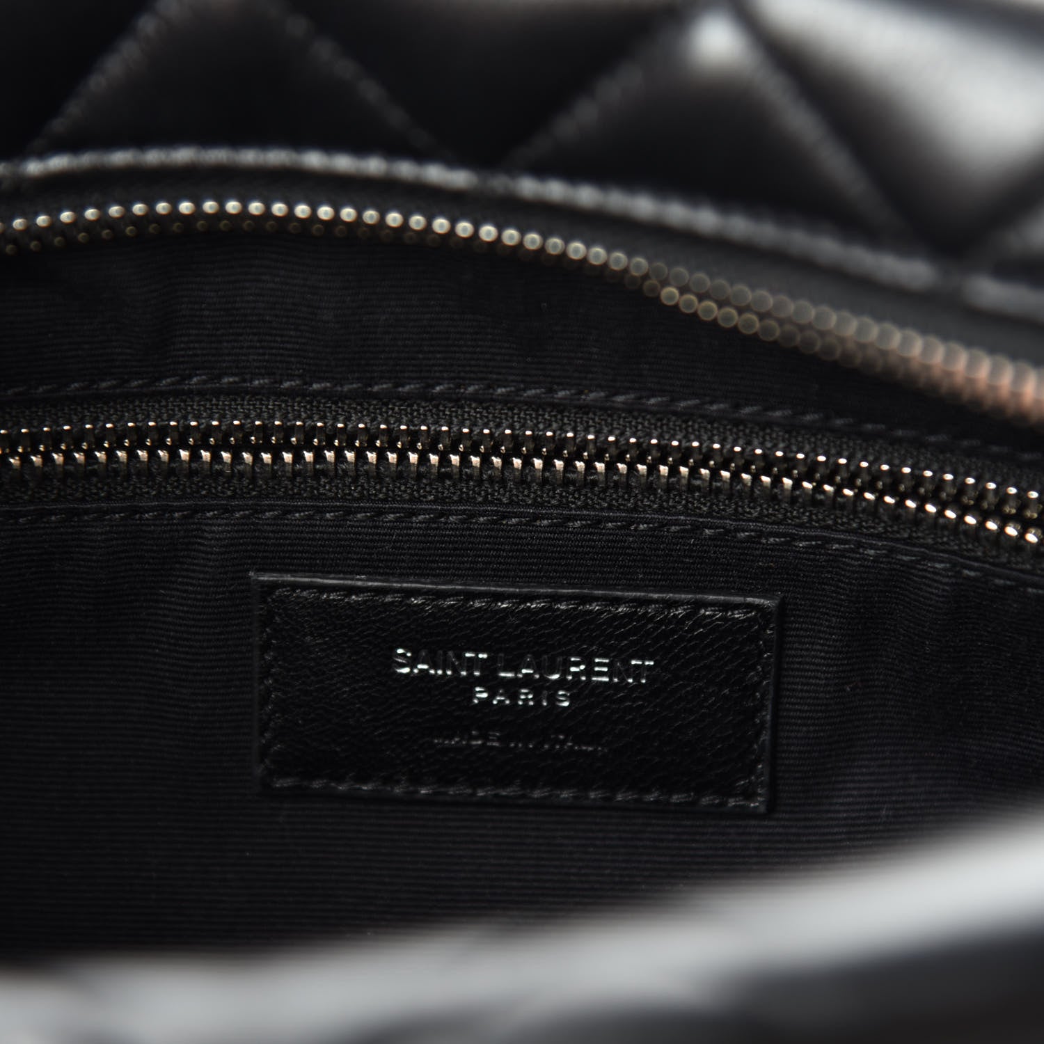 Saint Laurent Calfskin Y Quilted Monogram Small Loulou Bowling Bag Black 8 of 10