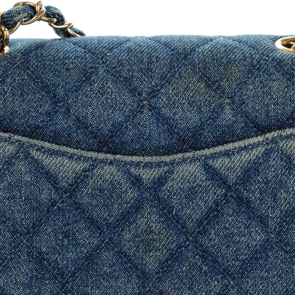 Chanel Denim Quilted Mini Square Flap Blue 10 of 12