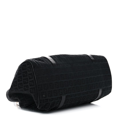 Fendi Zucchino Vitello Shoulder Bag Black 3 of 21