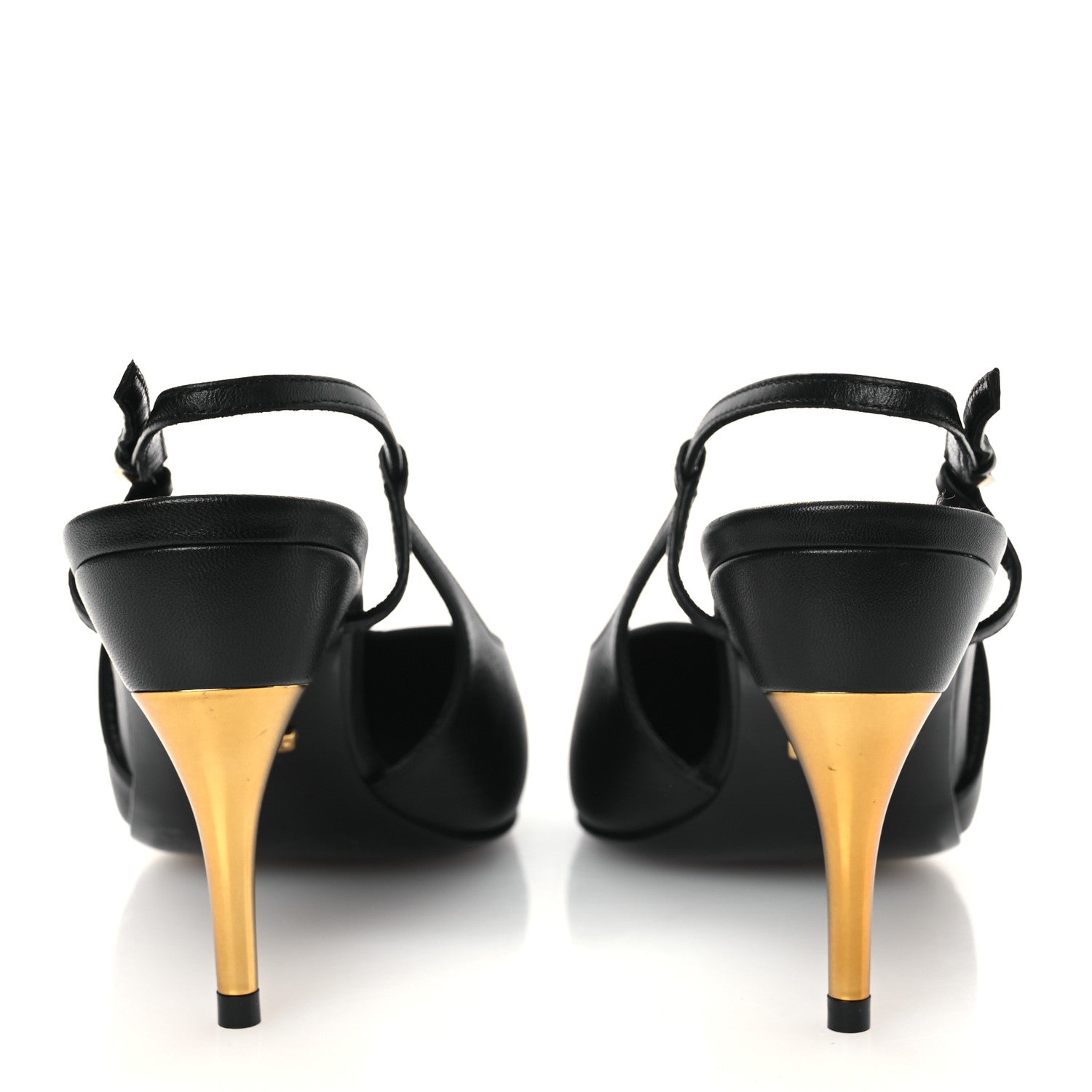 Gucci Calfskin Slingback Pumps 36.5 Black 6 of 11