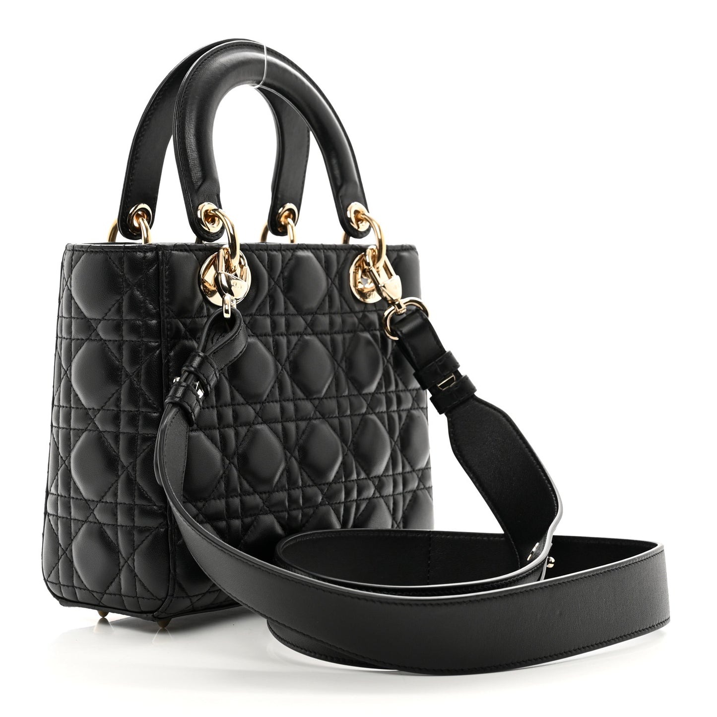 Lambskin Cannage Small My ABCDior Lady Dior Black