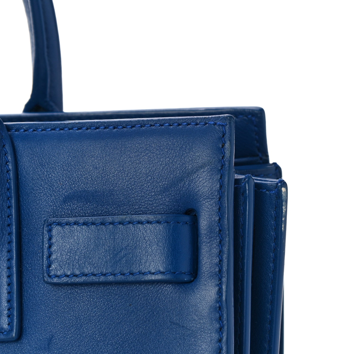 Saint Laurent Calfskin Nano Sac De Jour Royal Blue 10 of 11