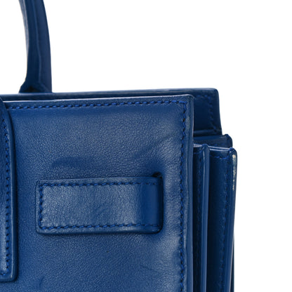 Saint Laurent Calfskin Nano Sac De Jour Royal Blue 10 of 11