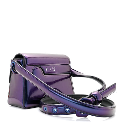 Off-White OFF WHITE Iridescent PU Burrow 22 Shoulder Bag Latex Blue 3 of 12