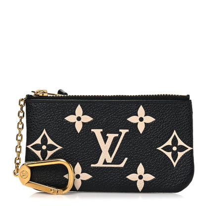 Louis Vuitton Empreinte Monogram Giant Key Pouch Black Beige 1 of 7