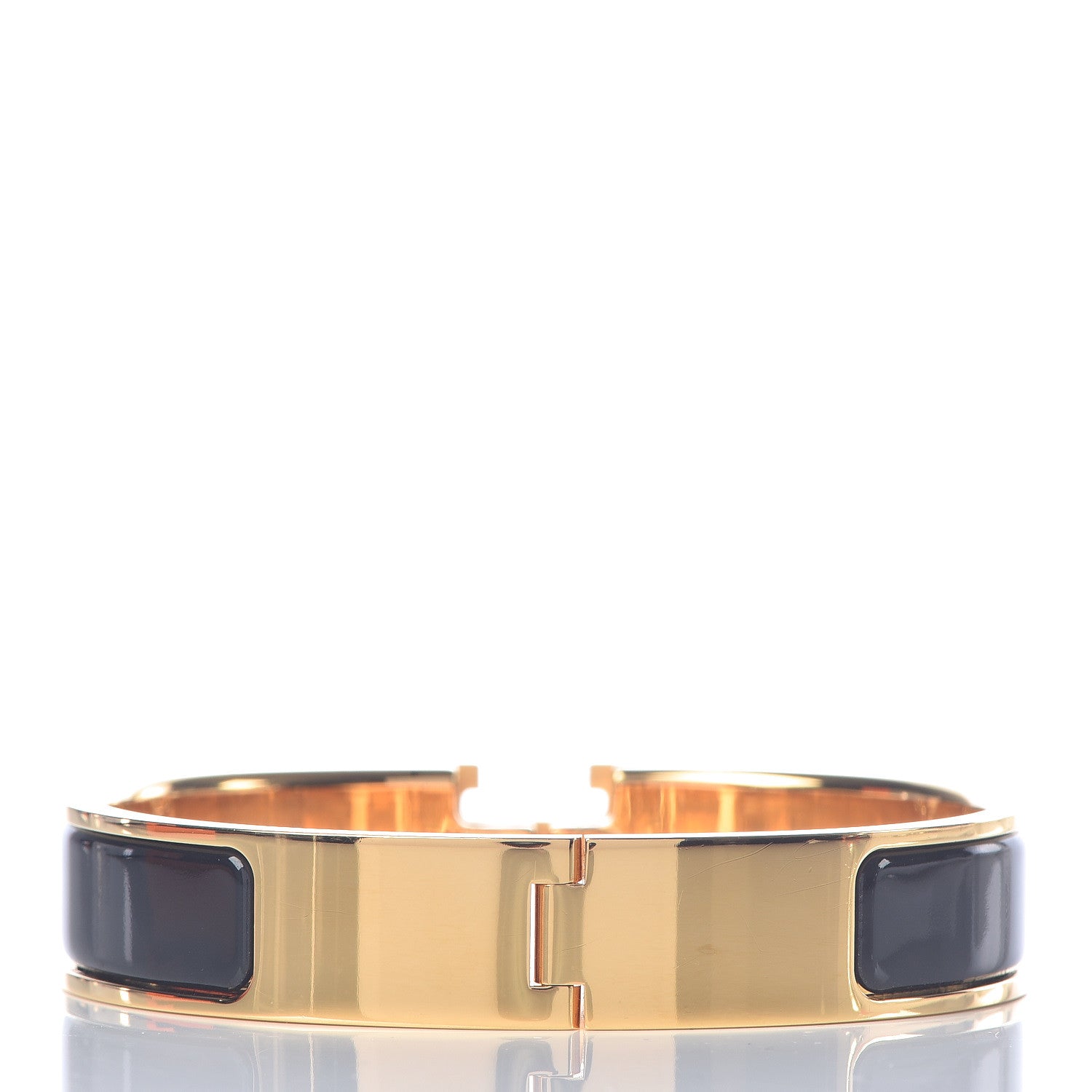 Hermes Enamel Narrow Clic Clac H Bracelet PM Black 3 of 6