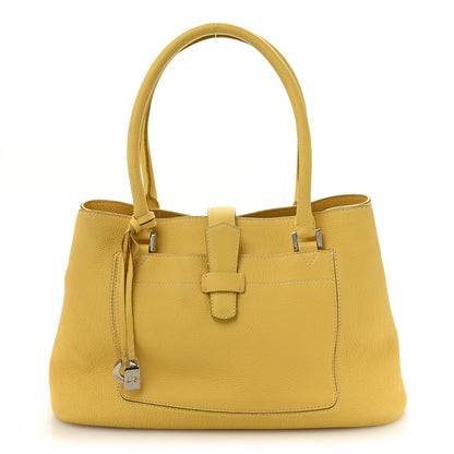 Loro Piana Grained Calfskin Bellevue Odessa Yellow 1 of 15