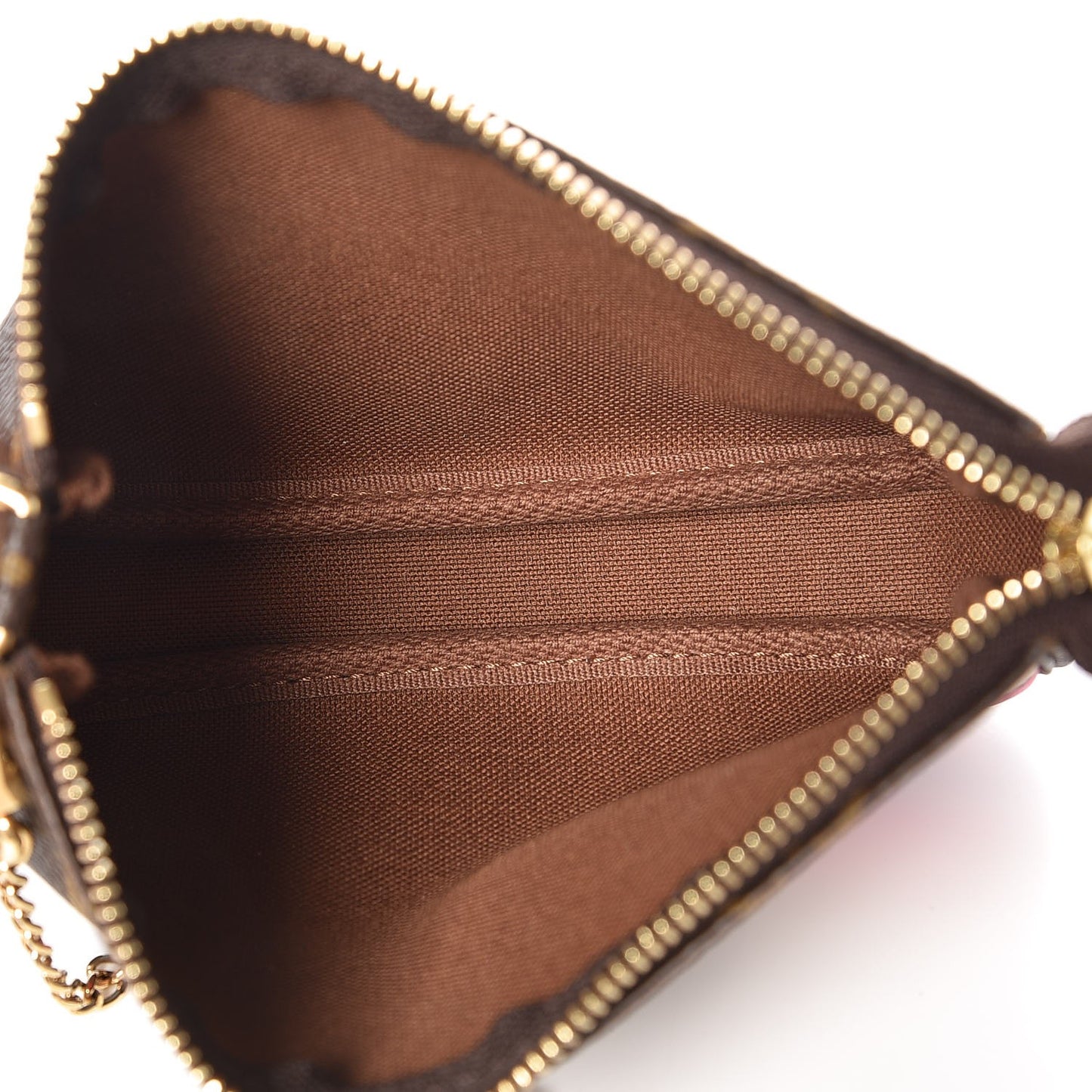 Monogram 2016 Christmas Animation Mini Pochette Accessories Rose Ballerine
