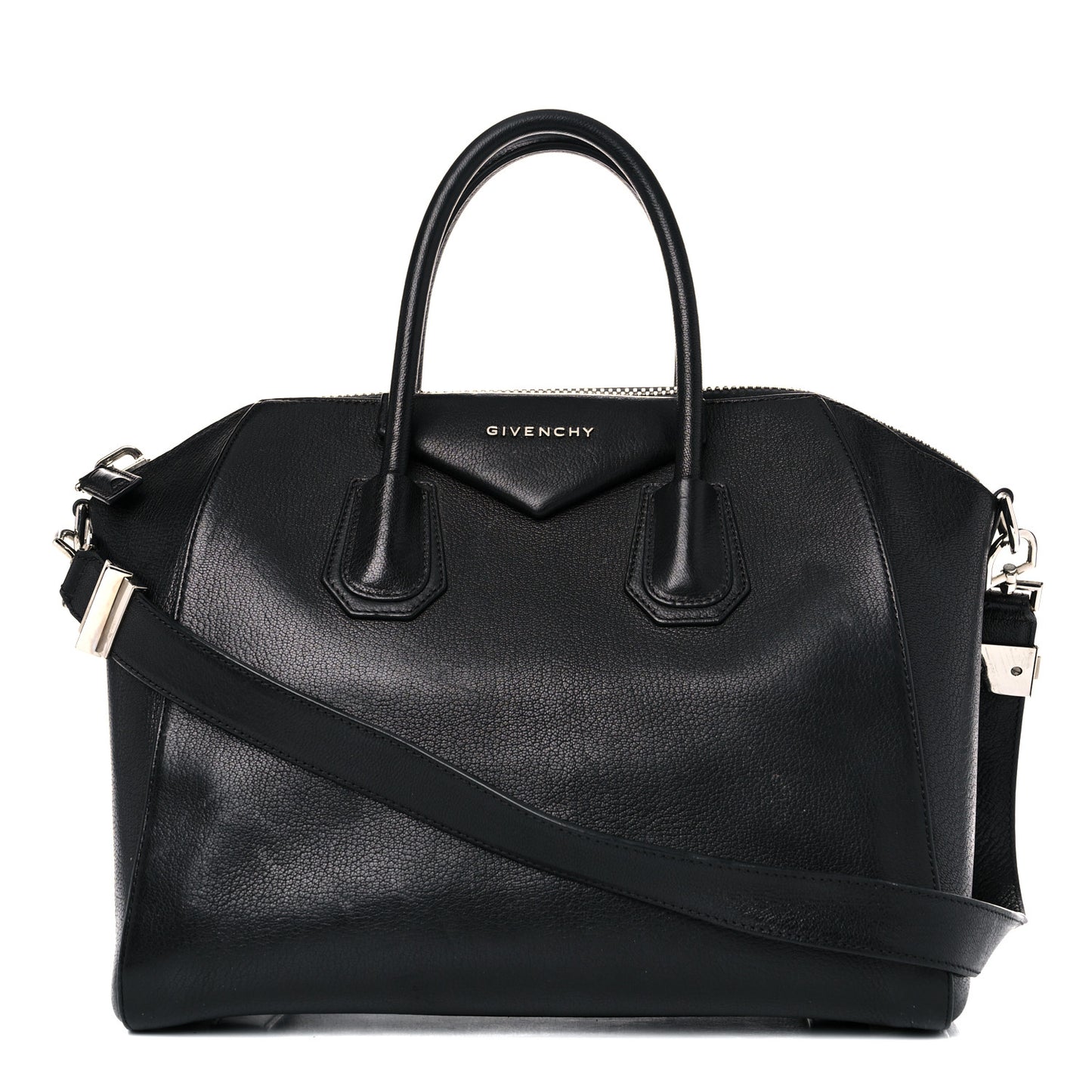 Sugar Goatskin Medium Antigona Black