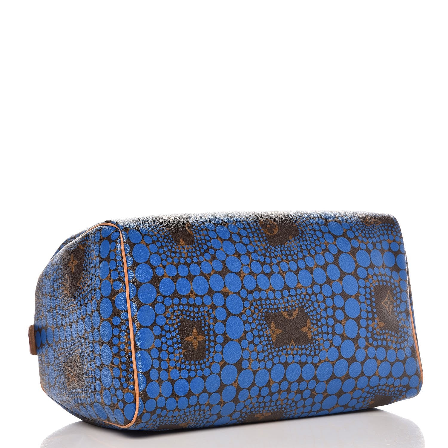Louis Vuitton Monogram Kusama Town Speedy 30 Blue 4 of 9