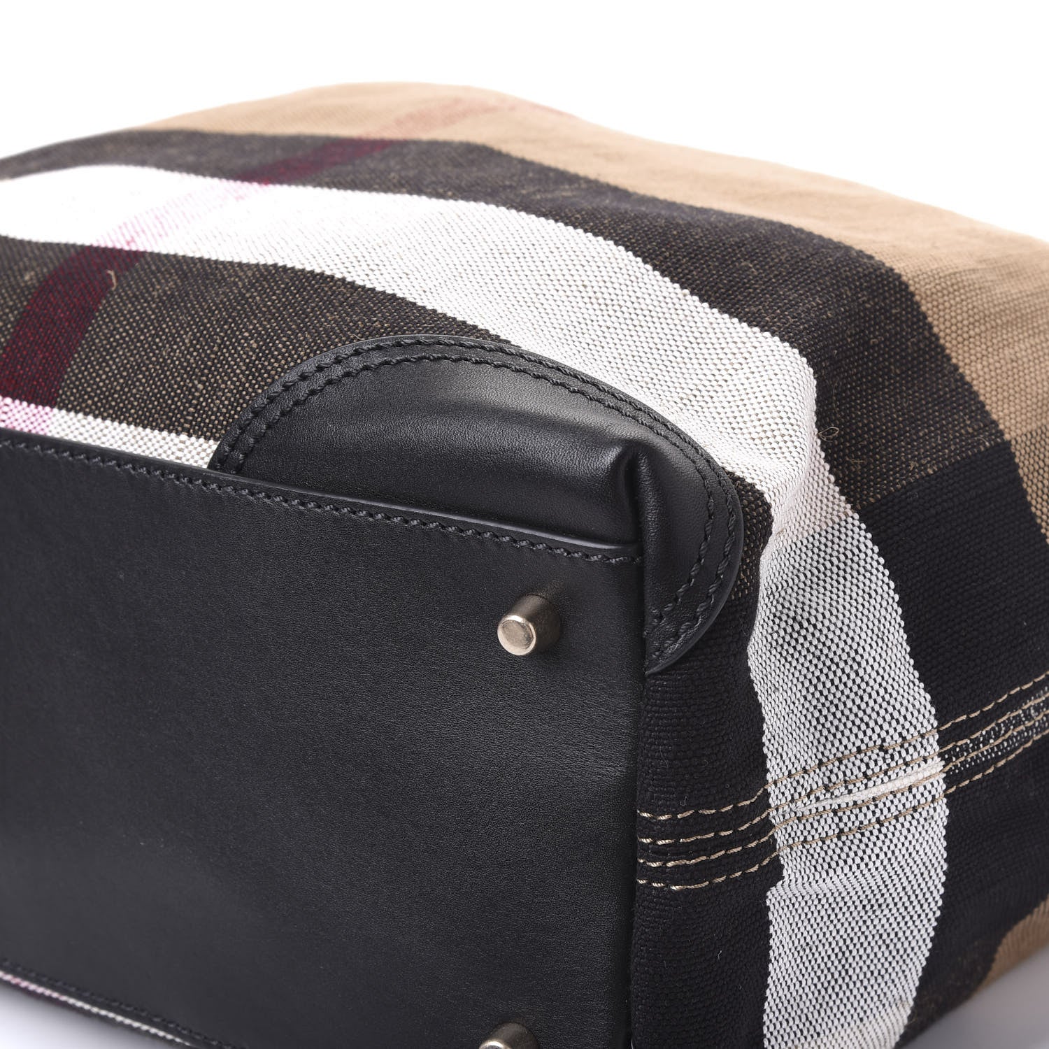 Burberry Canvas Mega Check Medium Maidstone Black 6 of 12