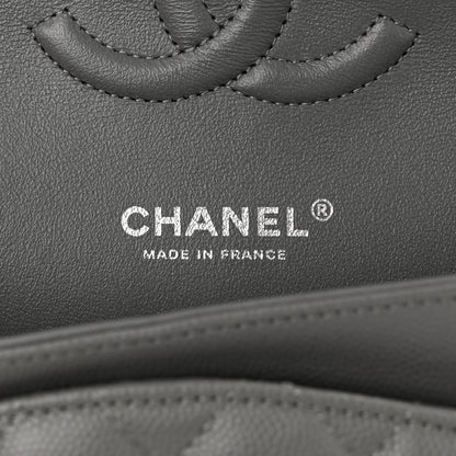 Chanel Caviar Quilted Medium Double Flap Grey 6 of 11