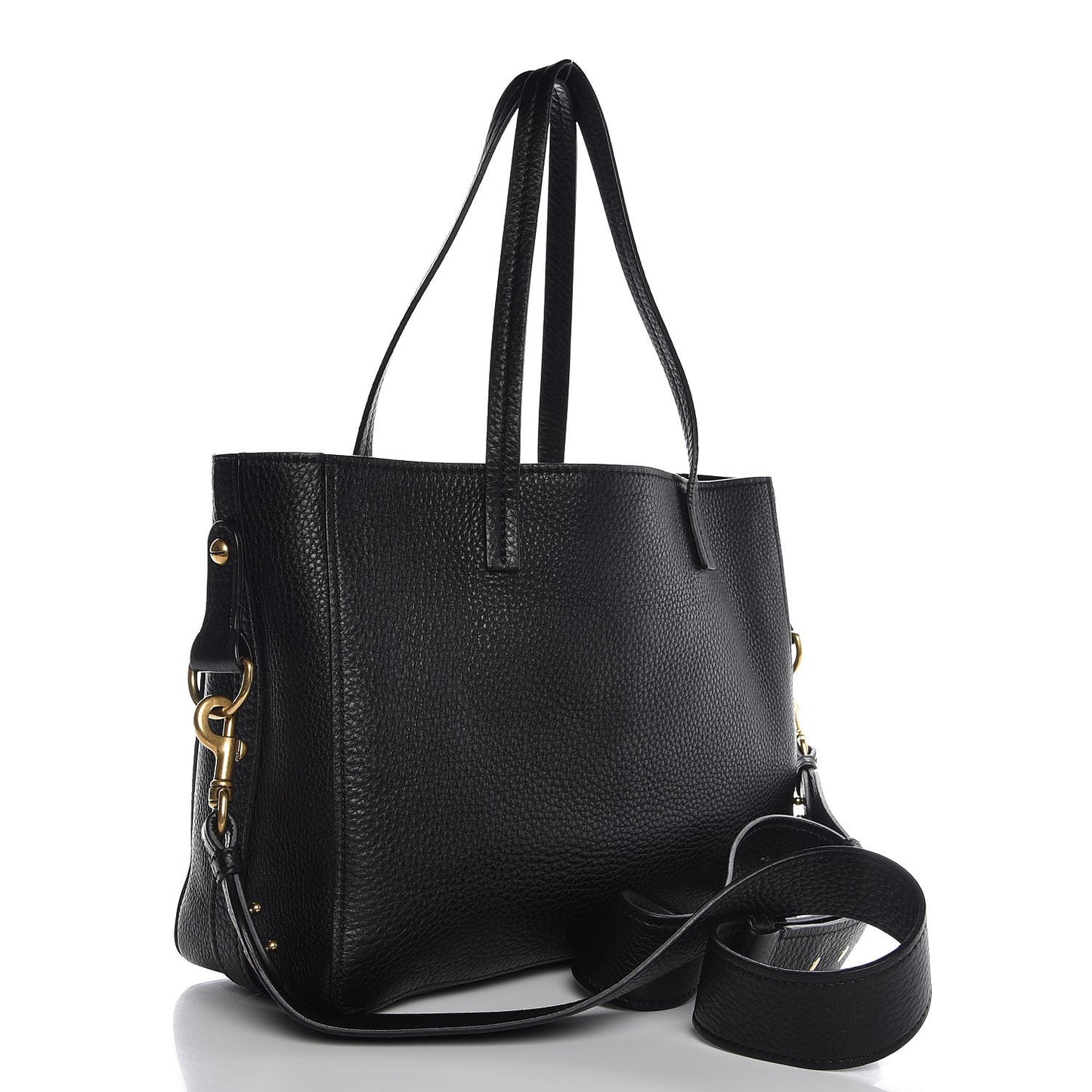Grained Calfskin D-Bee Shopper Black