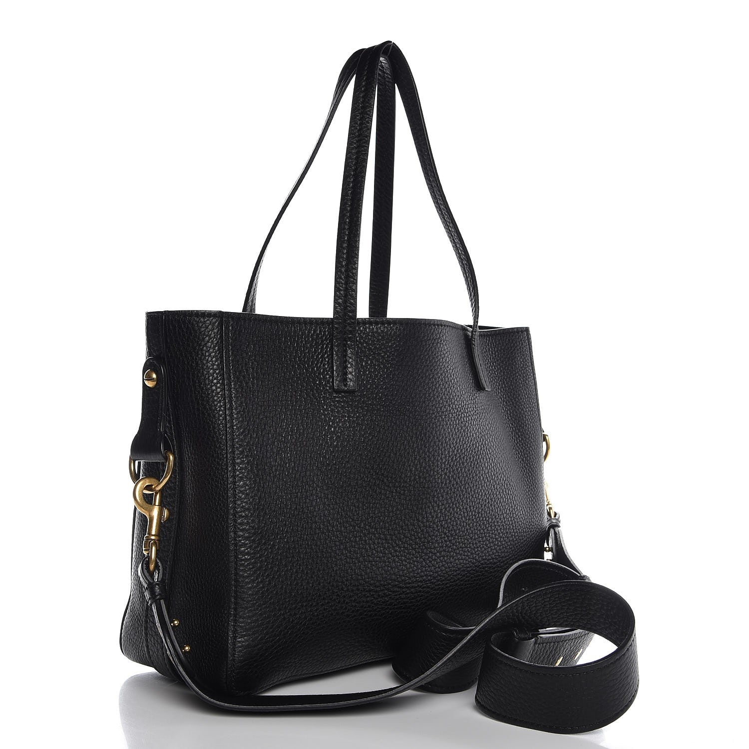 Christian Dior Grained Calfskin D-Bee Shopper Black 4 of 8