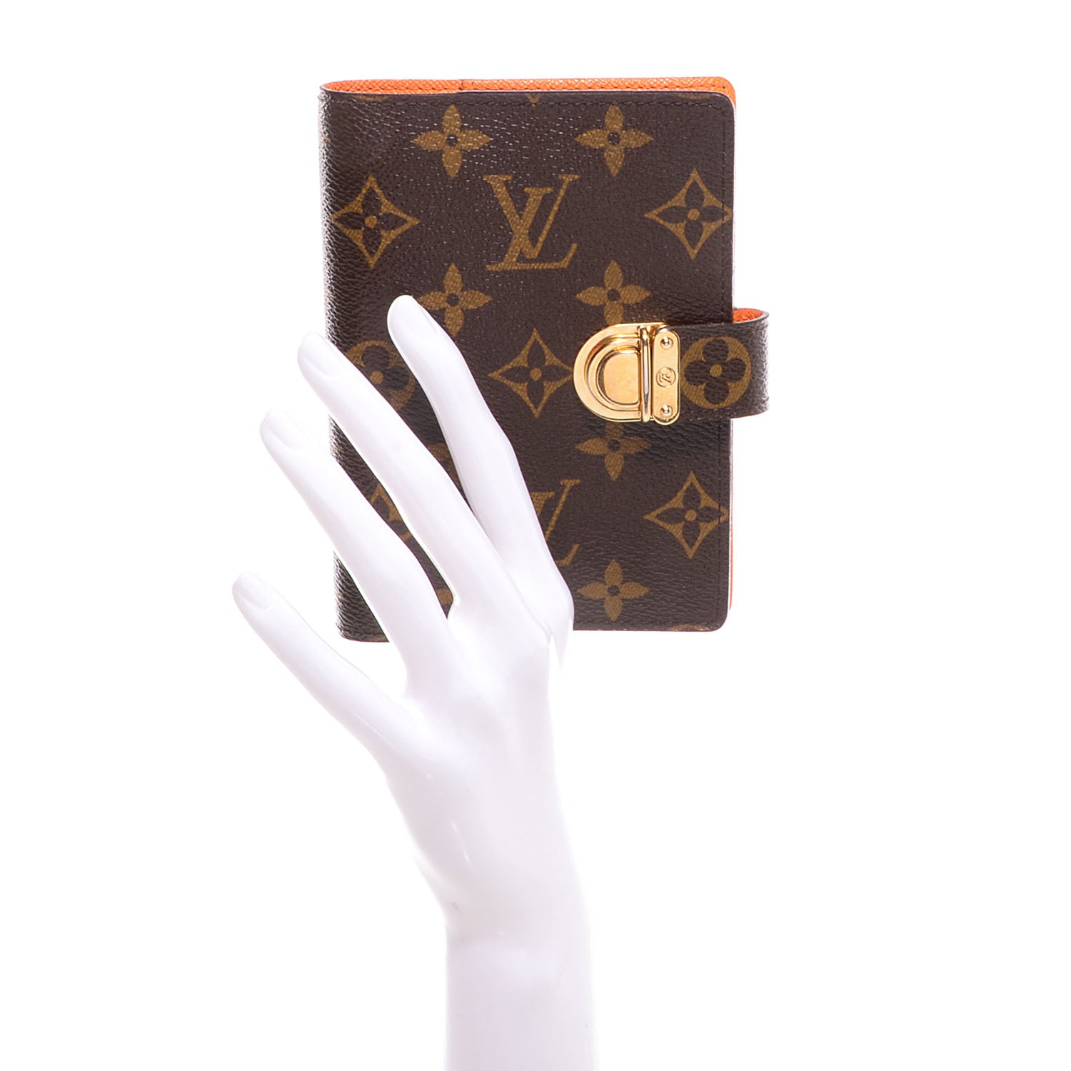 Louis Vuitton Monogram Koala Small Ring Agenda PM Orange 2 of 7