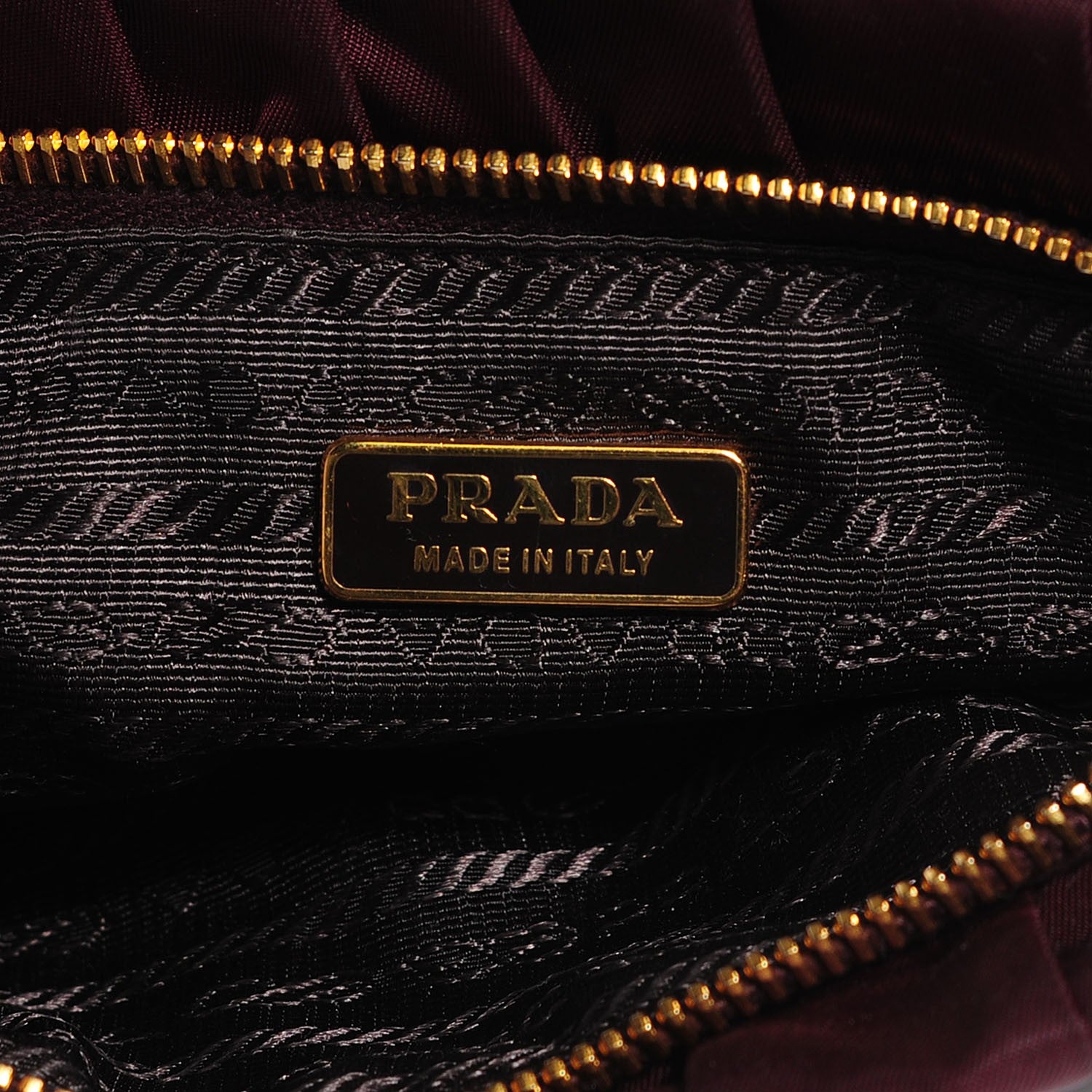 Prada Tessuto Nylon Gaufre Wristlet Bordeaux 6 of 9