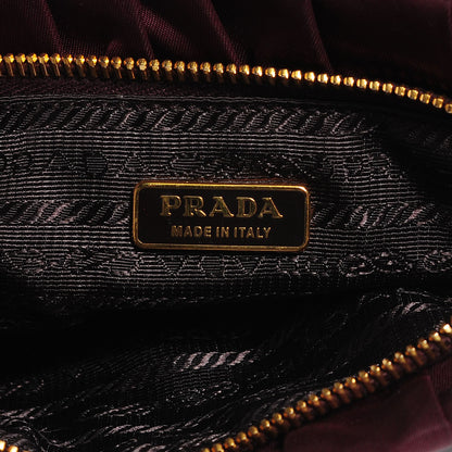 Prada Tessuto Nylon Gaufre Wristlet Bordeaux 6 of 9