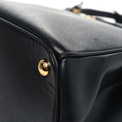 Prada Saffiano Small Galleria Double Zip Tote Black 10 of 13