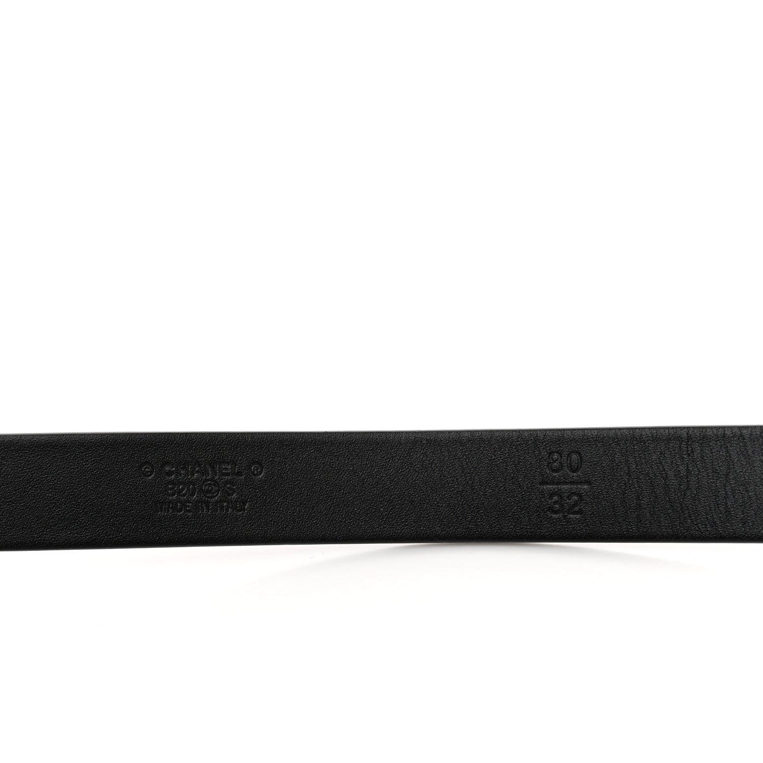 Chanel Calfskin CC Pearl Chain Belt 80 32 Black 5 of 6